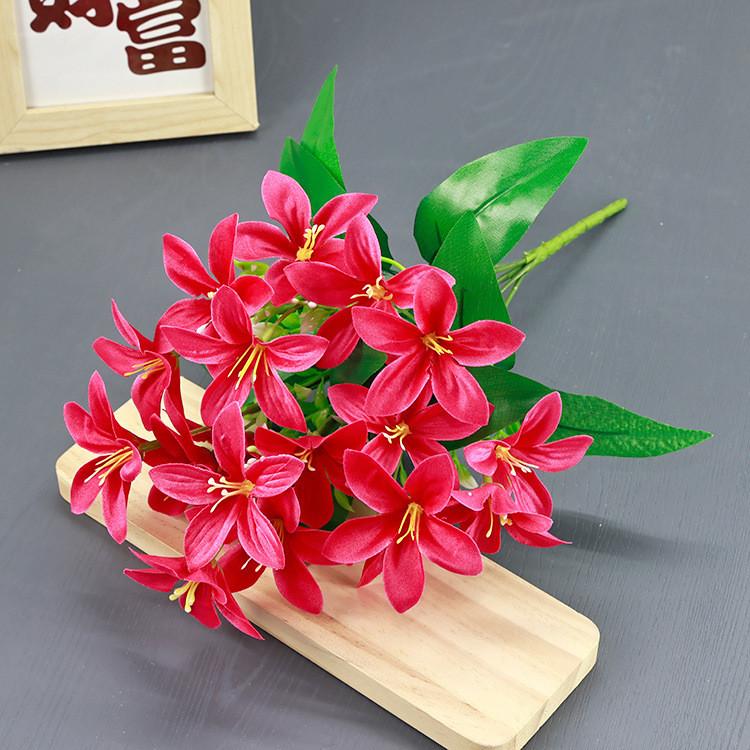 

Brownie Var Lilium Artificial Bloom With Silk Material For Props Photography Rose Pink