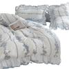 Super Soft Double Yarn Princess Style 4Pcs Set Lace Dormitory 3Pcs Set Bed Sheet Quilt Cover Bed Hat