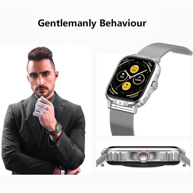 Mode Neue Multifunktionale Sport Bluetooth Uhr HD Große Bildschirmanzeige Sportarmband Spirit Island/Herzfrequenz/Blutsauerstoffmonitor/Rechner