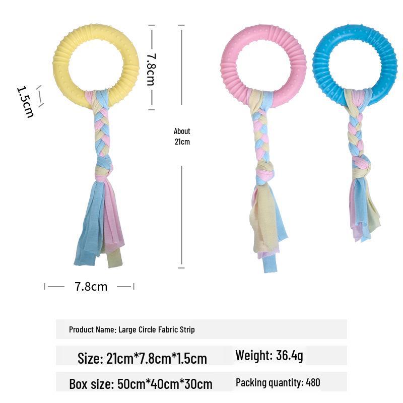 Durable Cotton Rope Knot Dog Toy - Bite-Resistant, Indestructible Molar Ball for Puppies