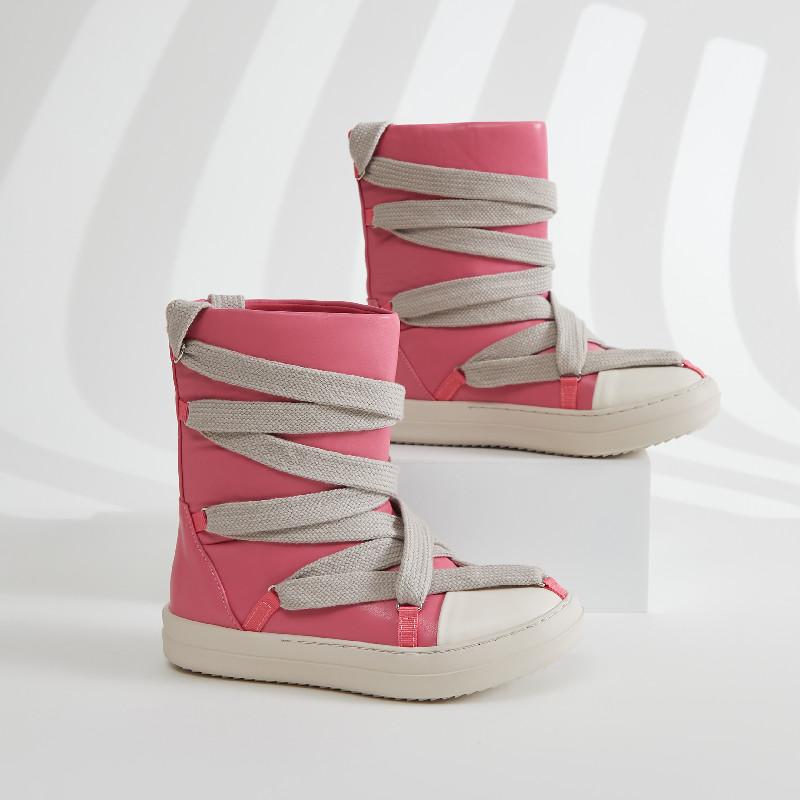 Fashion 2025 High Top Sneakers Platform Corss Tied Men's Casual Boot Shoes Women Sneakers Designed Causal Flats Ankle Botas Size 44