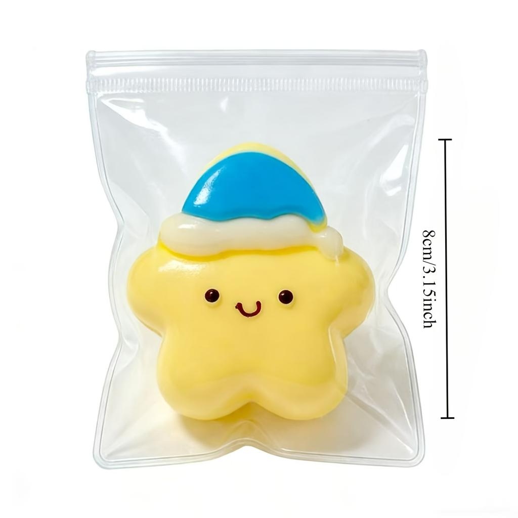 2Pcs Super Soft Hat Wear Star Good Night Star Slow Rebound Squeeze Star Shaped Birthday Gifts Class Rewards Party Favors