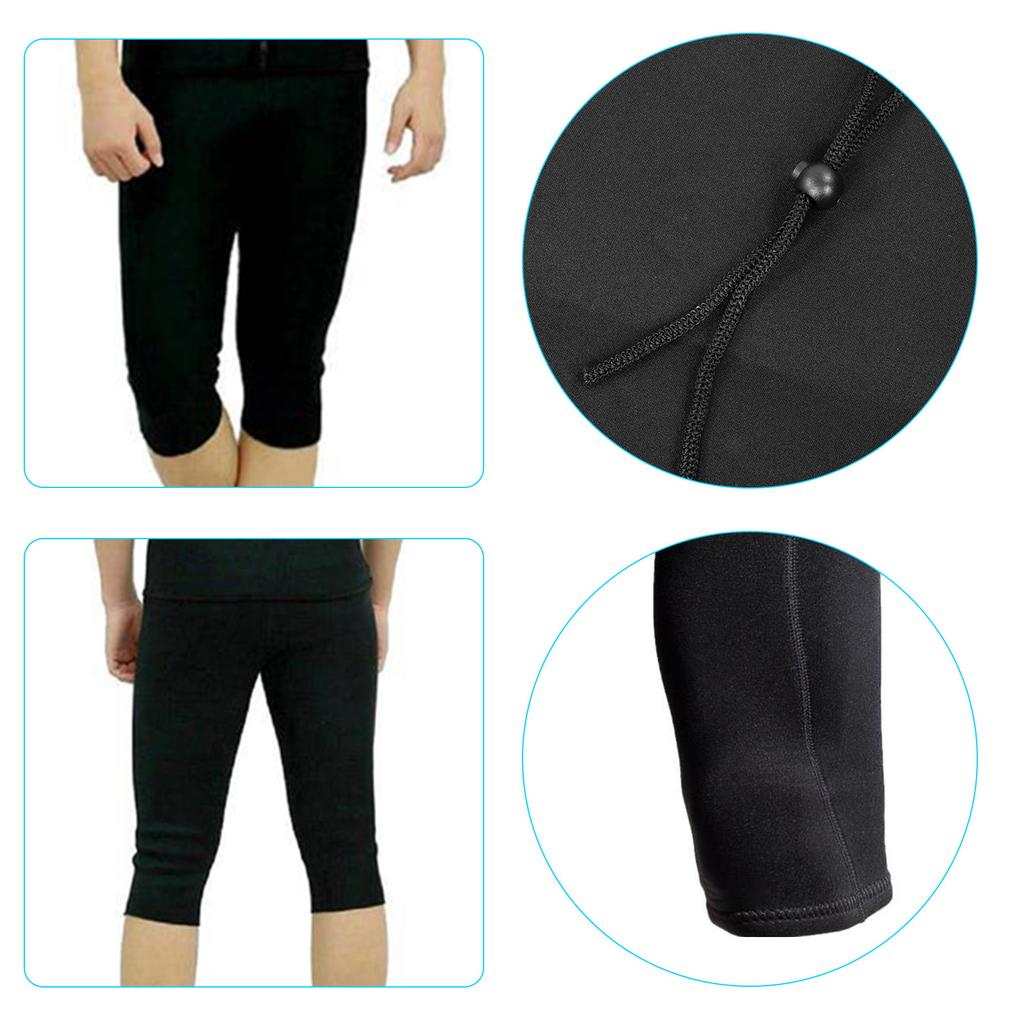 2mm Neoprene Wetsuit Shorts Vest Set Diving Snorkeling Surfing Thermal Swimsuit for Men Women