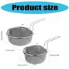 Professional 304Stainless Steel Strainer Basket Frying Basket Suitable for Handling Wet and Dry Kitchen Ingredient