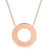 Tiffany & Co T-toe T-Two Circle Pendant DiamondNecklace 18K Pink Gold/diamond Array