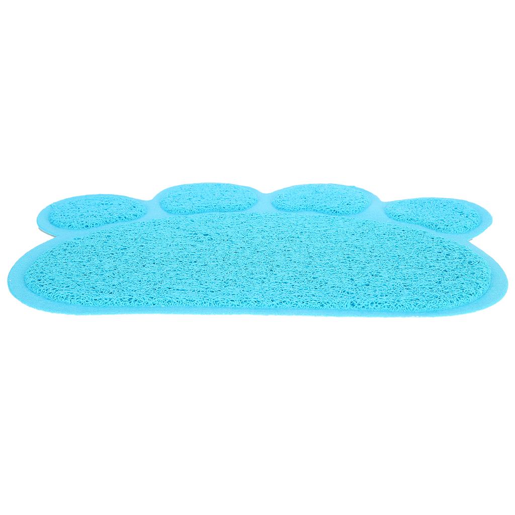 PVC Cat Dog Litter Mat Waterproof AntiSlip Paw Shape Feeding Bowl Placemat Pet Supplies