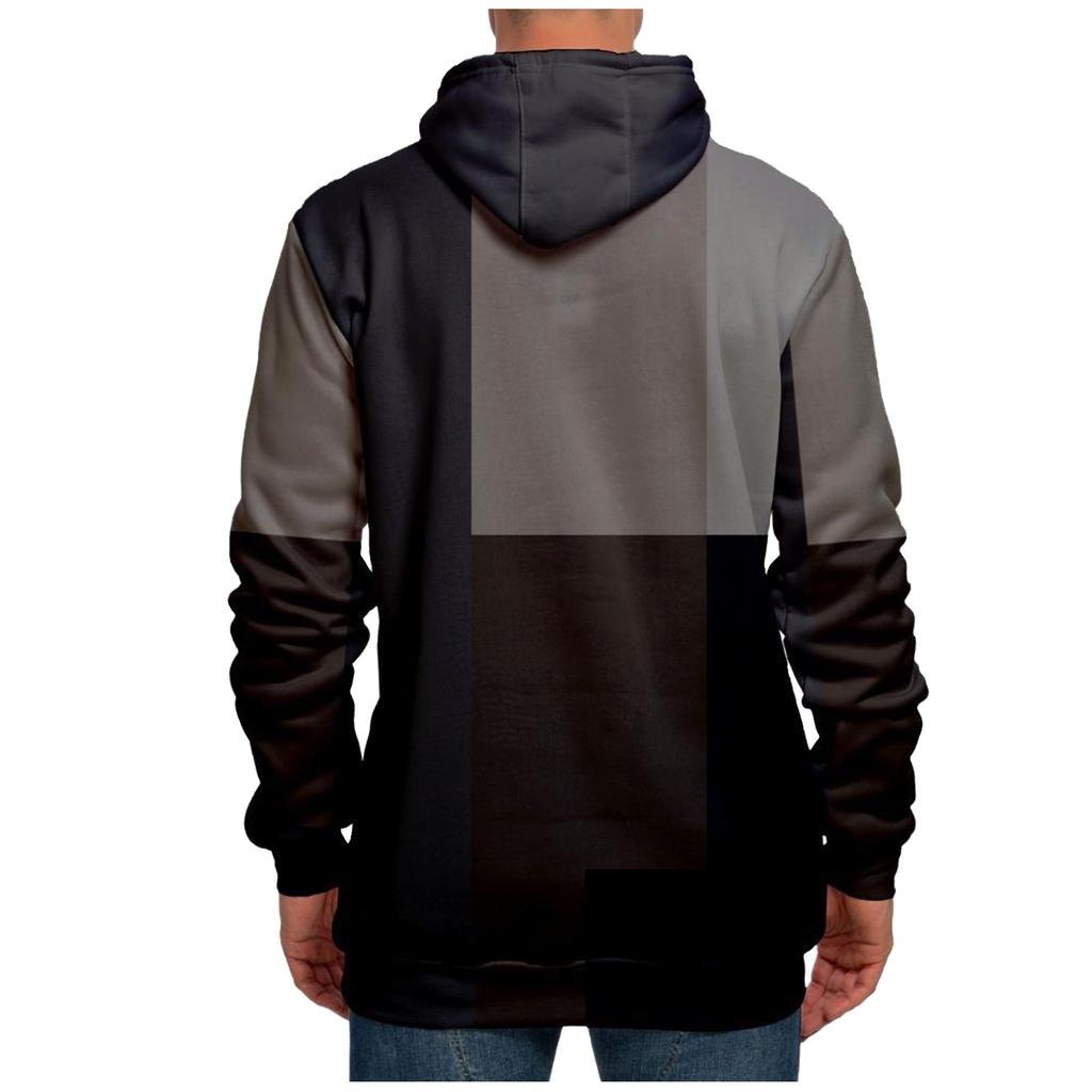 Fashion Print Loose Men's And Women's Long Sleeve Hooded Sweater