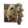 Vintage Maritime Brass Nautical 4 inches Sextant with Wooden Box Marine