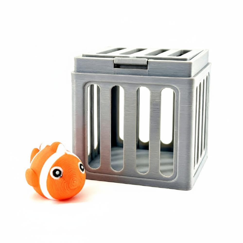 

Cute Cartoon Design Underwater Dive Toys with Storage Cage Pool Diving Game Set Summer Water Play C