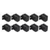 10Pcs 5P 40A Relay Socket with 50Pcs Terminals for Car Alarms Headlights Remote Start