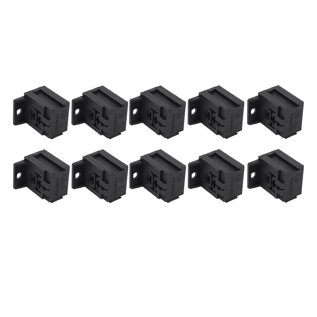 10Pcs 5P 40A Relay Socket with 50Pcs Terminals for Car Alarms Headlights Remote Start