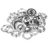 Double-Sided Aluminum Eyelets, 20 Pairs, 12.0mm Hole Diameter, for 1300mm Machine, No. 76