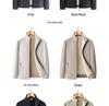 Men's Large Fleece Jacket: Warm Lined, Thickened for Autumn and Winter - Perfect for Middle-Aged Dads.