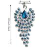 Crystal Peacock Rhinestone Brooch Exquisite Chest Flower Pin Peacock Badge Pin  For Suits
