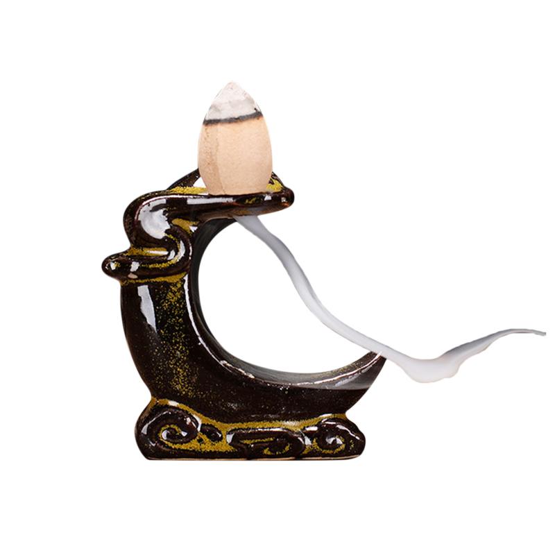Waterfall Incense Burner Ceramic Incense Holder Handmade Creative Ceramic Backflow Incense Burner Decor Home Supplies
