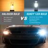 2X pojedyncza wtyczka Mini LED H1 High Low Beam Headlight Car Fog Light DRL Żarówki Zestaw konwersji 12V bezwentylatorowy Halogen Replacement 6000K