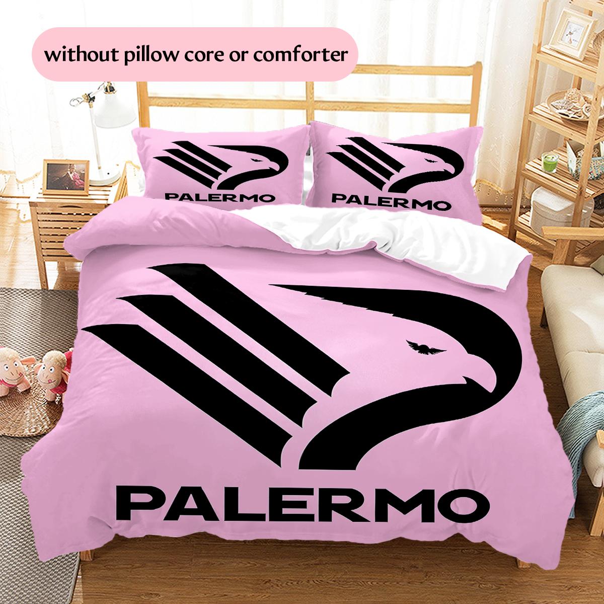 

Palermo FC Pattern Bedding Home Decoration Birthday Gift (1 * duvet cover + 2 * pillowcase, without core) 135x200cm