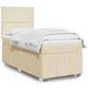 VidaXL Bed Slat Base with Mattress Cream 80x200 Cm Fabric 3293793