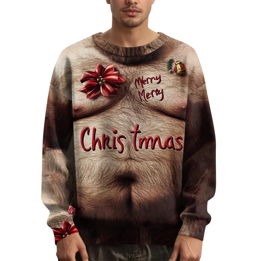 Men's Halloween Print Raglan Dralan Three-quarter Sleeve Casual Top