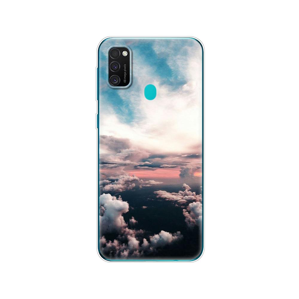 Pentru Samsung M21 Husa 6.4" Husa din silicon moale Tpu pentru Samsung Galaxy M21 M 21 SM-M215FZGUSER m215 Geanta din spate a telefonului Carcasa de protectie