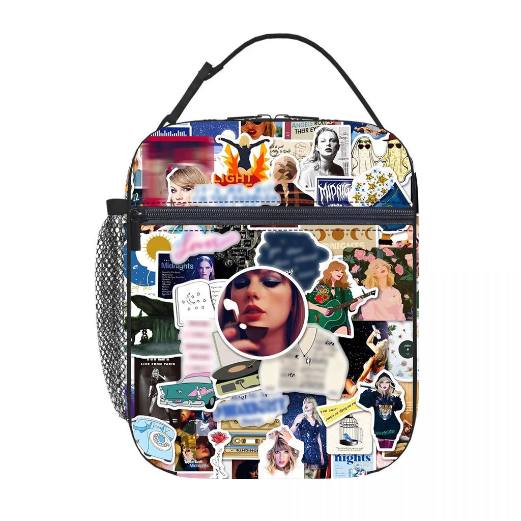 Taylor Swift Handheld Lunch Bag For Elementary And Secondary Students Full Print Meal Bag