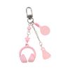 Practical Keychain Accessory Music Themes Unique Headphones Badminton Styles Hanging Ornament for Birthdays Sports Event