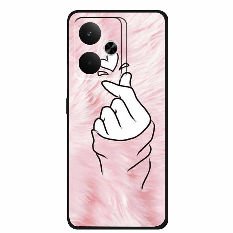 For Realme GT7 GT 7T Phone Case 7 T Bag Black Silicone Soft Back Cover Case For Realme 14 4G 15 Pro Cases Coque Protective Shell