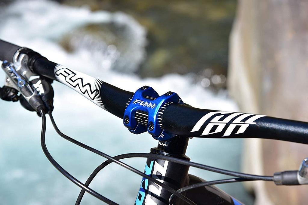 Funn Crossfire Stem, 35mm Clamp Diameter, Durable and Lightweight for Bicycles and Mountain Bikes (50mm Length, Red)