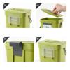 Wall Mounted Hanging Trash Bin for Home Kitchen Cabinet Door with Lid Kitchen Trashs Bin Garbage Cans Counter Bins Trash Can