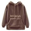 Women's Casual Pullover Fleece Sweatshirt Loose Thick with Pocket Fashion