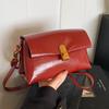 Autumn and winter retro women's work small bag versatile high-end oil wax leather fashion shoulder messenger bag