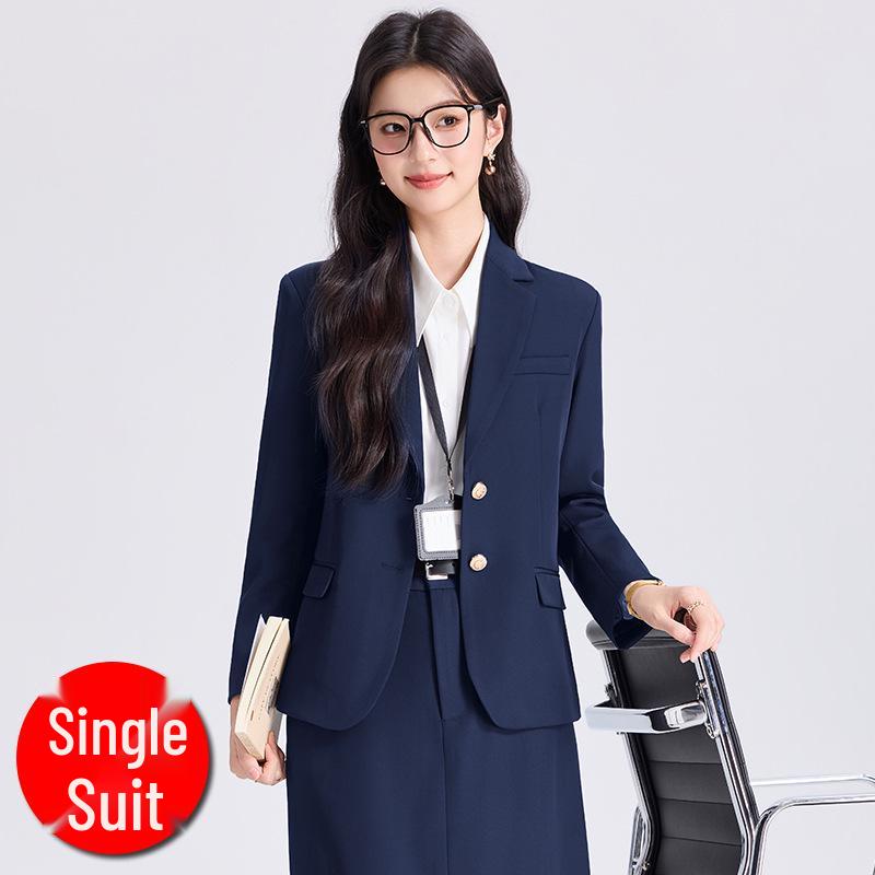 Elegant Women's Slim Fit Spring Business Suit Set - Formal Workwear