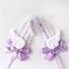 Women Hair Bands Maid Cosplay Headband Lolitas Lace Headwear with Cute Wings, Bowknot Decorations Hair Accessories