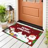 Christmas Crystal Velvet Door Mat: Dirt-Resistant, Easy-Care Entryway Foot Pad