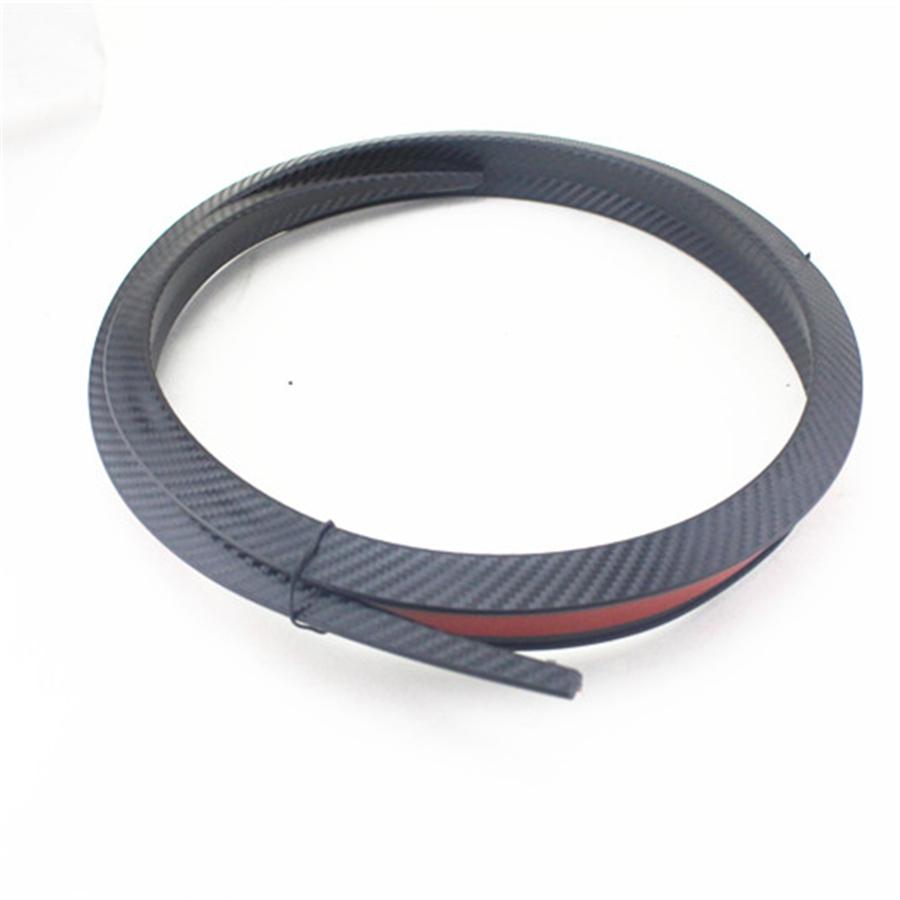 51" Carbon Fiber Style Car Rear Rooftop Trunk Lid Strip Spoiler Self-adhesive 1x