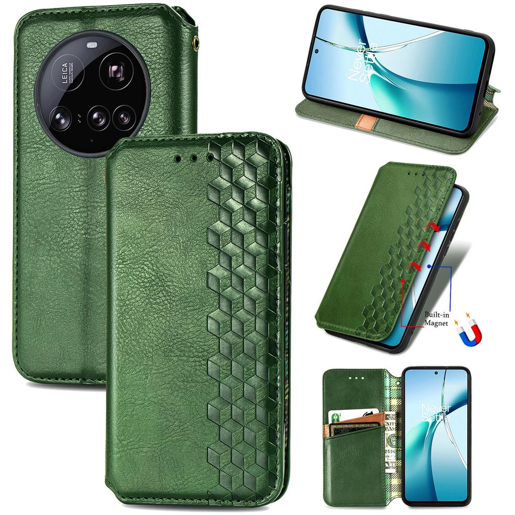 For Xiaomi 15 Ultra Case Rhombus Imprint PU Leather Wallet Phone Cover