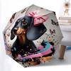 1PC cute dog pet puppy Umbrella Portable Folding Umbrella Iron Frame Hole Bone Structure Outdoor Home Umbrella A14