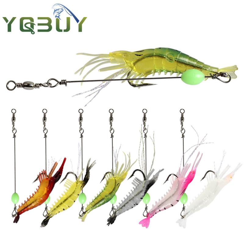 Lure Special Bionic Bait Luminous Shrimp9cm6gUniversal Fishing Lure Set with Hook for Bass, Snakehead, and Sunfish