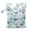 Compact & Lightweight Baby Diaper Bag Cute Cartoon Print Wet Dry Nappy Storage Bag with Handle for Fashionable Parents