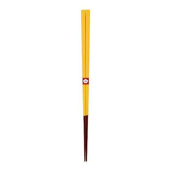 Kawaii Chopsticks, Made in Japan, Traditional Japanese Color Yamabuki Yellow, 23cm
