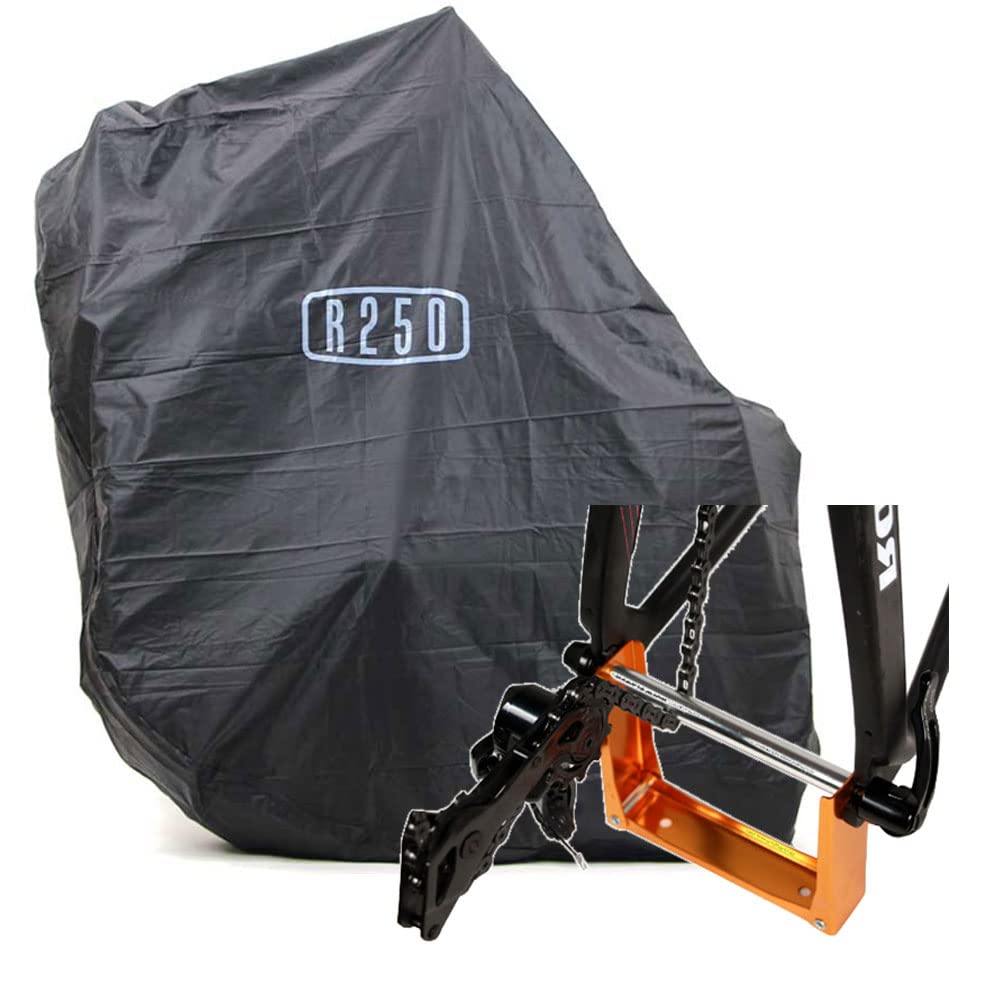 R250 Vertical Lightweight Bike Bag Includes End Frame Sprocket and Bike Transport Manual (R250) (Black) Fittings, Cover, Cover,