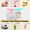 4PCS Ice Cream Pints Cup For Ice Creami Machine NC500 NC501 Ice Cream Storage Containers Food Storage Jar Set with Sealing Lids
