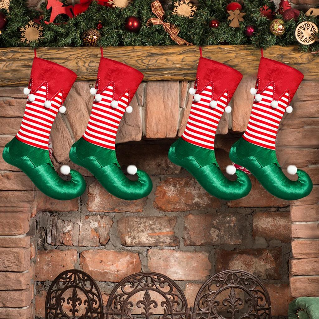 Christmas Decorations Elf Christmas Stocking Gift Bag Candy Bag Festive Atmosphere Decoration Christmas Tree Pendant