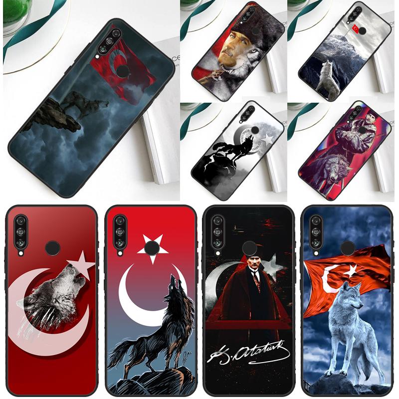 Turkey Wolf Mustafa Kemal Atatürk For Huawei Nova 12s 12i 11i 8i 9 10 SE Y91 Y90 Y60 Y70 Y72 Y61 P20 P40 Lite P30 P60 Pro Case