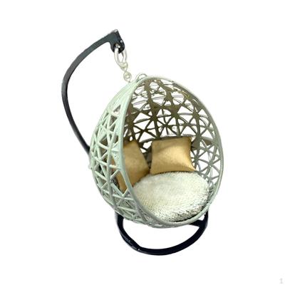 Dollhouse Miniature Hammock Chair Sand Table Accessory Craft Model for DIY Projects