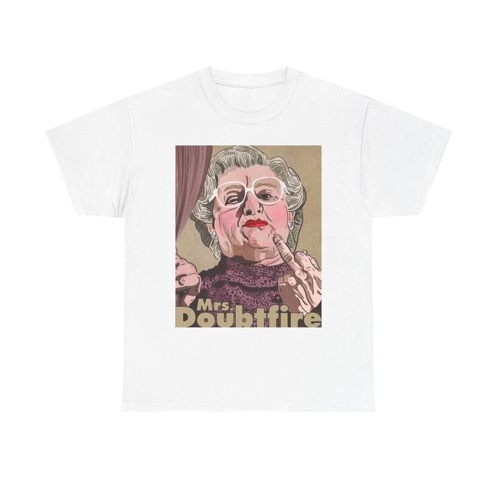 Ms Doubtfire Graphic T Shirt Comedy Robin Williams 90s Unisex Heavy Cotton Tee Unisex T-Shirt M
