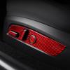 For Tesla Model Y Juniper 2025 Model 3 Highland Carbon Fiber Seat Adjustment Button Panel Sticker Interior Car Accessories