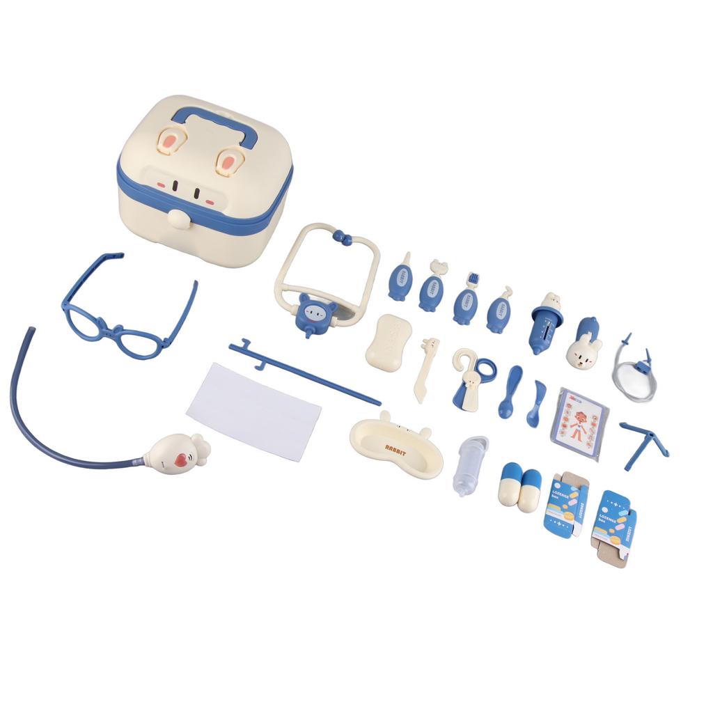 Kids Doctor Toys Educational Children Nurse Dental Set Medical Equipment Simulators Blue