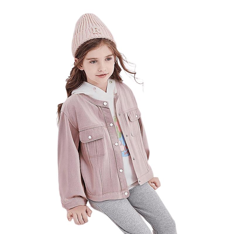 Deesha Girls' Casual Denim Jacket - Autumn 2025 Collection