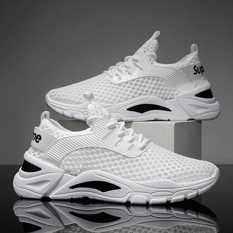 Men's Shoes Summer New Versatile Sports Casual Running Increase Youth Mesh